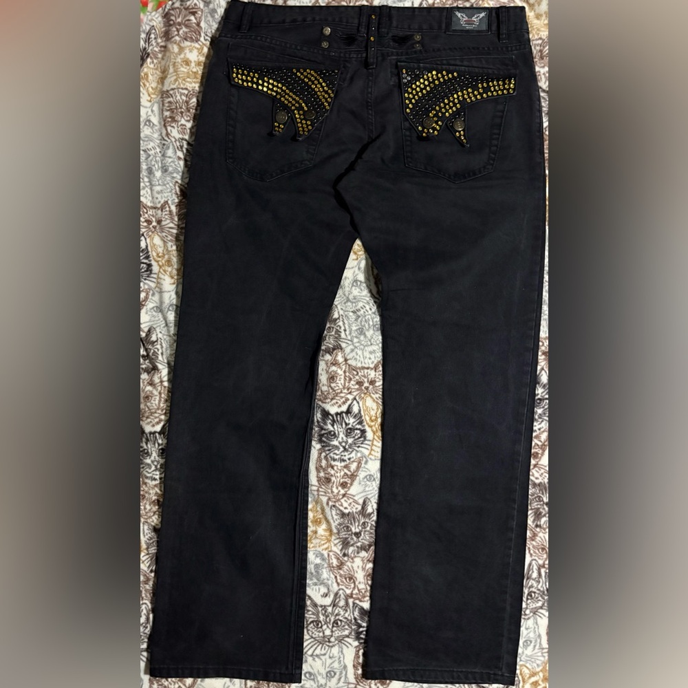 Robin's Jean Black Straight-Leg Jeans